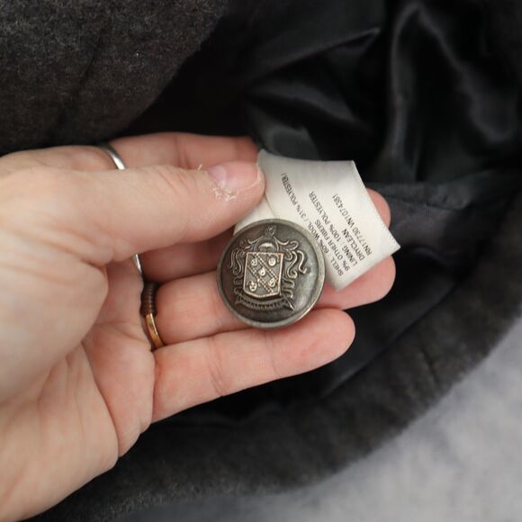 Merona Blazer Womens XXL Black Double Breasted Peak Lapel Long Sleeve Jacket - Picture 4 of 16